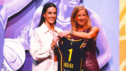 WOMEN'S COLLEGE BASKETBALL Trending Image: Caitlin Clark's Fever jersey sells out most sizes one hour after being drafted